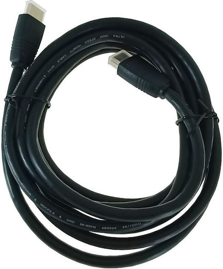 Omega HDMI 2.1 Ultra High Speed 48Gbps 4K 120Hz HDR VRR Cable HDMI Male - HDMI Male 3m Black