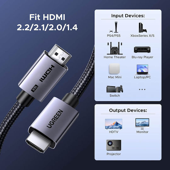 Ugreen HDMI-Kabel männlich - HDMI-Stecker männlich 2m Schwarzes