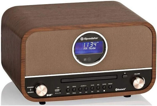 Roadstar HRA-1782N+BT Retro DAB+ mit Bluetooth und USB Braun