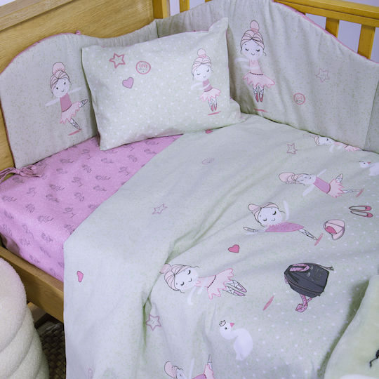 Nef-Nef Homeware Σετ Ballerine World Πράσινο 120x170εκ.