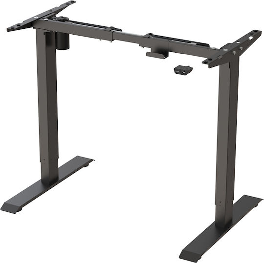 Loctek Klappbare Schreibtischbasis Metallisch Schwarz 71cm