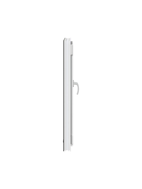vidaXL Hinged Window PVC Risor W60xH80cm