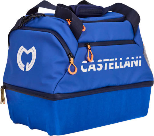 Dual Deck Waterproof Shooting Bag Light Blue 12 Cartridge Boxes Castellani