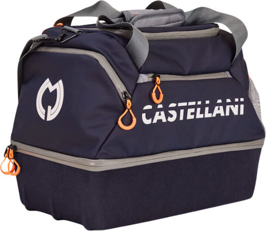 Dual Deck Waterproof Shooting Range Bag Dark Blue 12 Cartridge Boxes Castellani