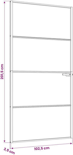 Interior Door 102,5 x 201,5 cm 42054104 Black