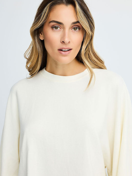 Women's Crop Top Cotton White FBL014-104-17-Snow White