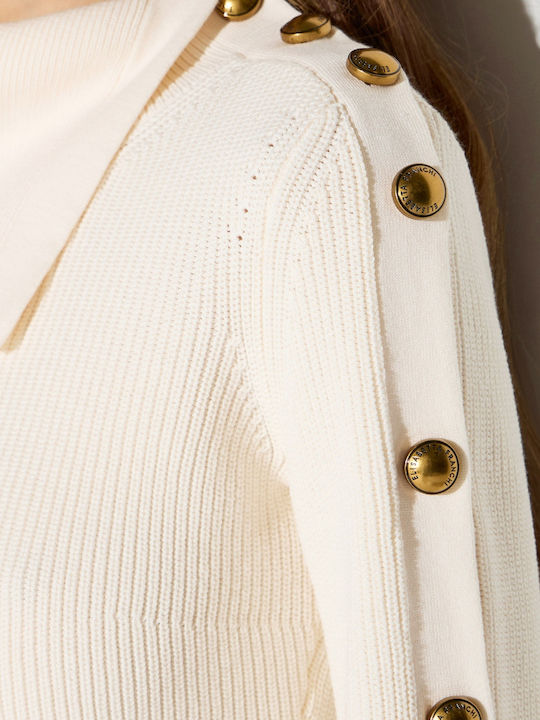 Damen Rollkragenpullover Creme