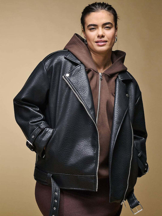Γυναικείο Biker Jacket Μαύρο