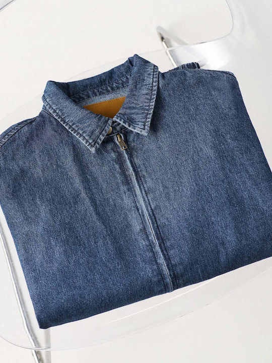 Damenjacke Für Winter Blau
