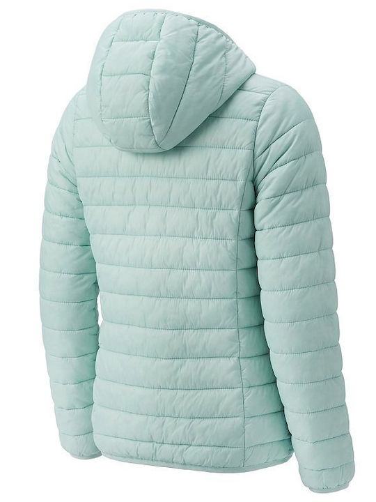 Kids Casual Short Hooded Green Coat