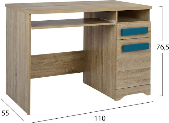 Παιδικό Γραφείο Playroom Γαλάζιο 110x55x76.5cm