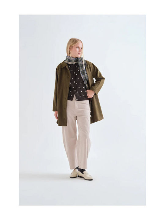 Damen Strickjacke Braun
