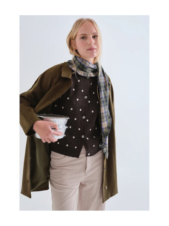 Damen Strickjacke Braun