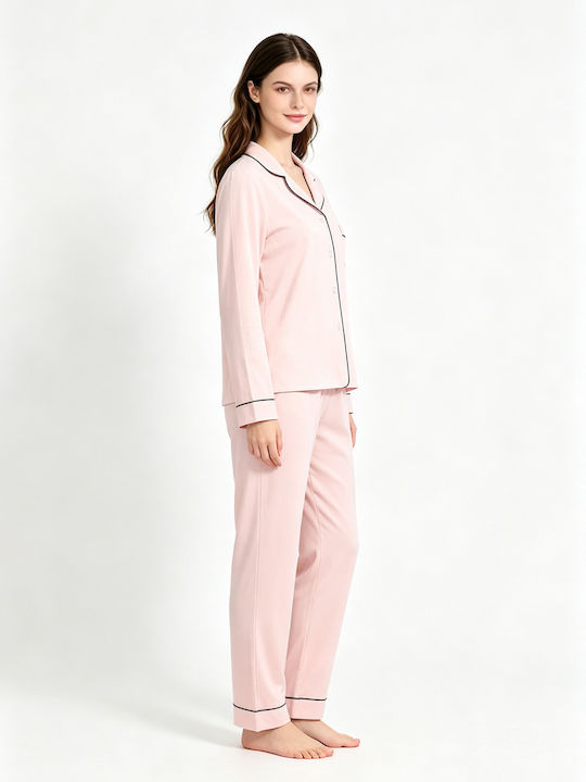 Goodnight Set De Pijamale De Vară Pentru Femei Roz
