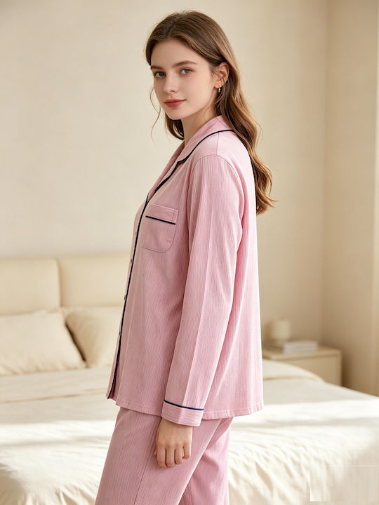 Goodnight Set De Pijamale De Vară Pentru Femei Roz