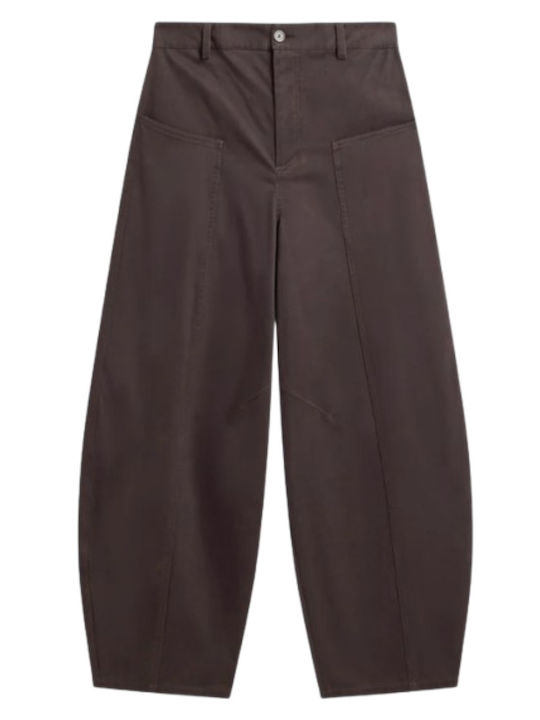 Women's Fabric Trousers Brown