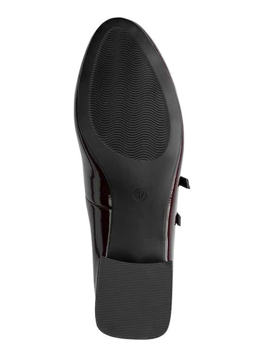 Pumps Aus Lackleder Burgundisch