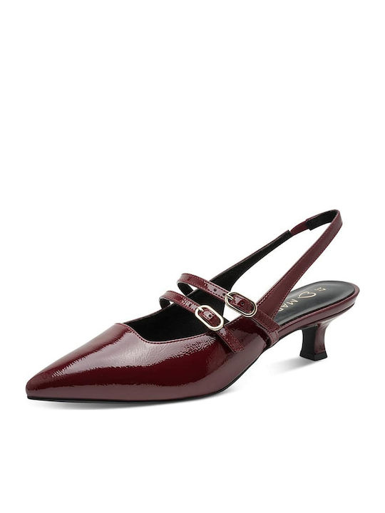 Pumps aus Burgundischem Lackleder