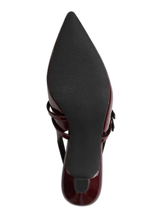 Pumps aus Burgundischem Lackleder