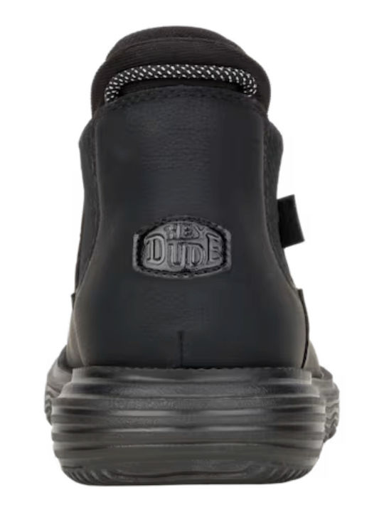 Leather Women's Ankle Boots Black