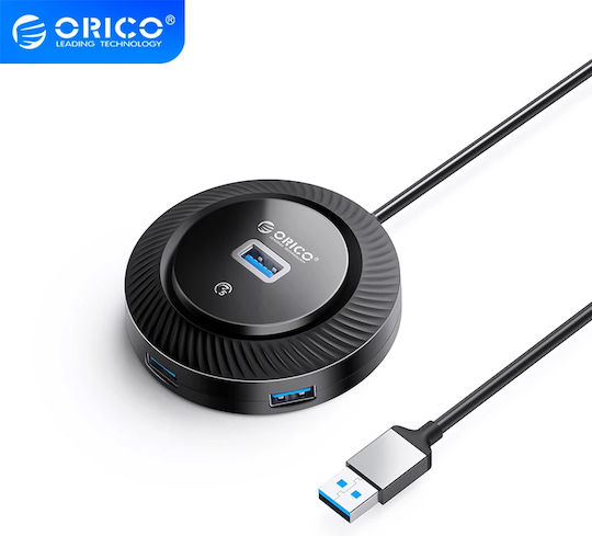 Orico USB-Hub 4 Anschlüsse USB 3.0 mit Anschluss an einen Computer USB-A