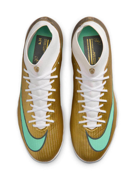 Nike Mercurial Superfly 11 Academy "Kylian Mbappé" TF Футболни Обувки с Гумена Подметка Златисти