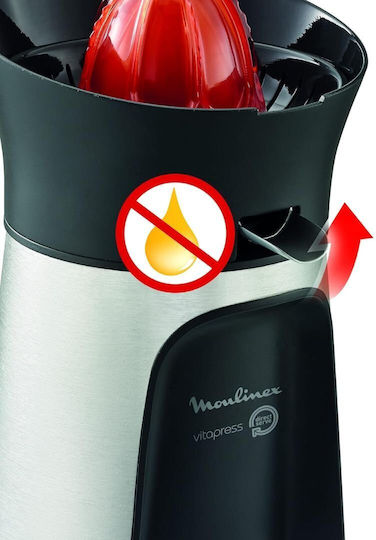 Moulinex Vitapress Elektrischer Entsafter 100W mit Gewicht 600ml Edelstahl Silber