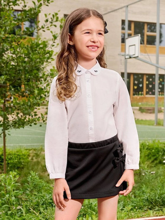 Kids Long-Sleeved White Shirt