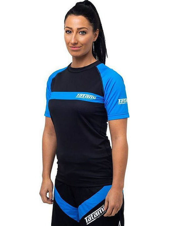 Tatami Fightwear Дамска Къс Ръкав Блуза за Джиу-Джицу Синя