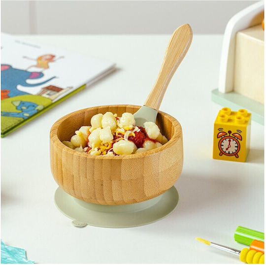 Nava Nava Baby- und Kinder-Essgeschirr aus Bamboo mit Rutschfester Basis 2er-Pack