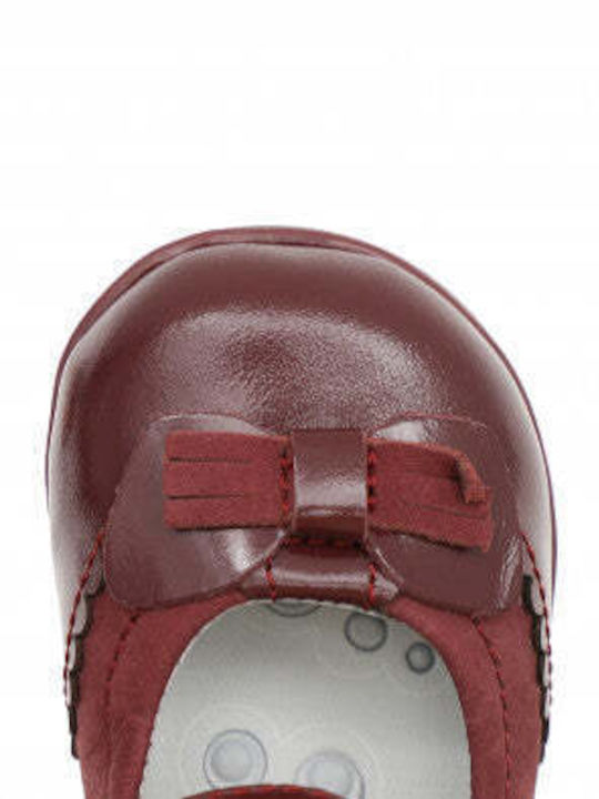 Kids Ballerinas with Hook and Loop Closure Red