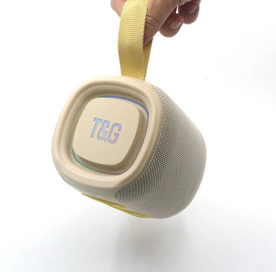 T&G TG-486 Bluetooth Lautsprecher 15W mit Betriebszeiten (maximal) bis 2 Stunden Beiges