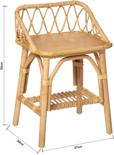 Jolie Liberty Rattan Kinder Nachttisch Hölzernes Beiges 37x30x56cm