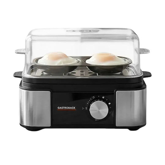 Gastroback Egg Cooker 6 Egg Capacity 400W Silver