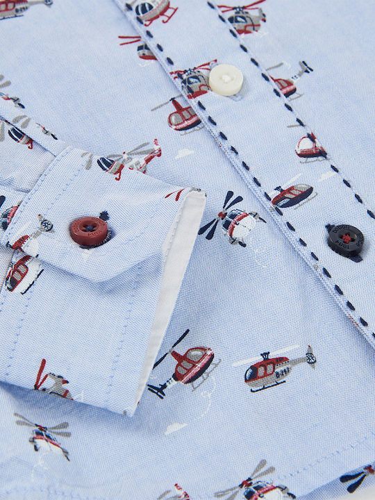 Kids Shirt Long-sleeved Light Blue
