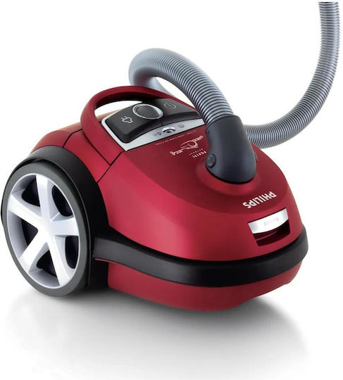 Philips Solid Vacuum 2200W with 4lt Container Red
