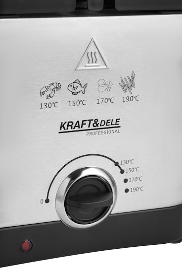 Kraft & Dele KD4330 Фритюрник 1.5lt Сив