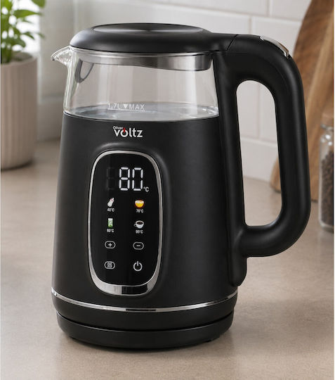 Voltz Електрическа Кана 1.7л 2200W Черна