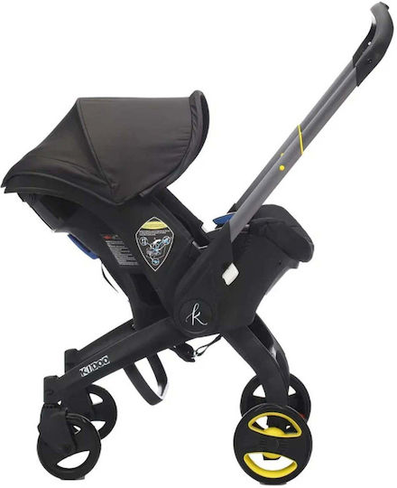 Cărucior 2 în 1 Potrivit pentru Nou-născuți Negru 13kg