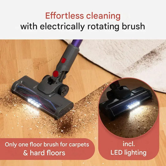 ProfiCare Rechargeable Stick Vacuum 22.2V Purple