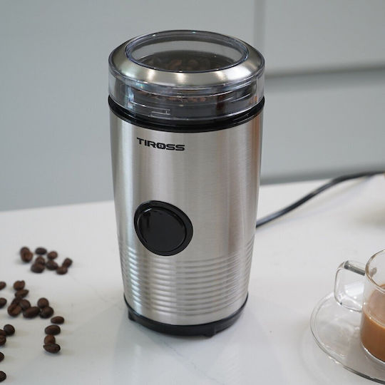 Tiross Electric Coffee Grinder 150W Silver
