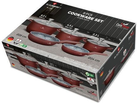 Berlinger Haus Berlinger Haus Kochgeschirr-Set aus Aluminiumguss mit Steinbeschichtung 8-teilig