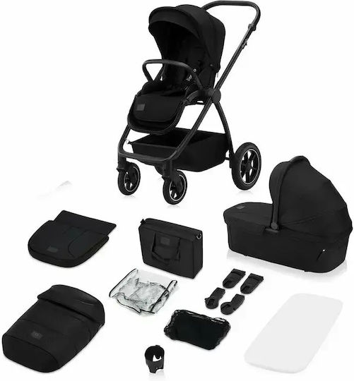Lionelo Meril Reversible 2 in 1 Baby Stroller Suitable for Newborn Black