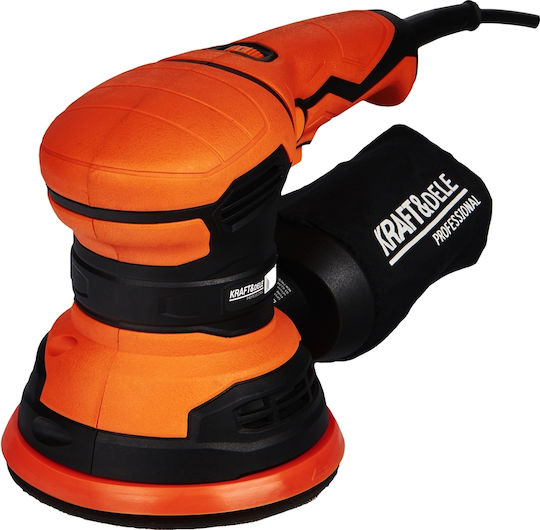 Kraft & Dele KD1695 Mașină de Șlefuit Excentrică 125mm Electrică 1200W cu Reglare a Vitezei și cu Sistem de Aspirare a Prafului