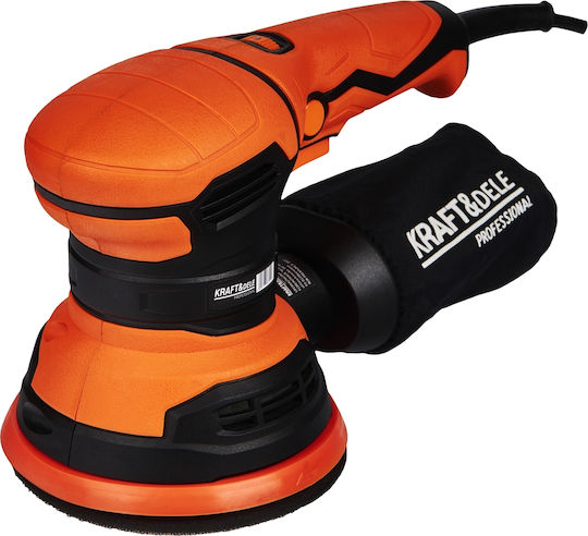 Kraft & Dele KD1695 Mașină de Șlefuit Excentrică 125mm Electrică 1200W cu Reglare a Vitezei și cu Sistem de Aspirare a Prafului
