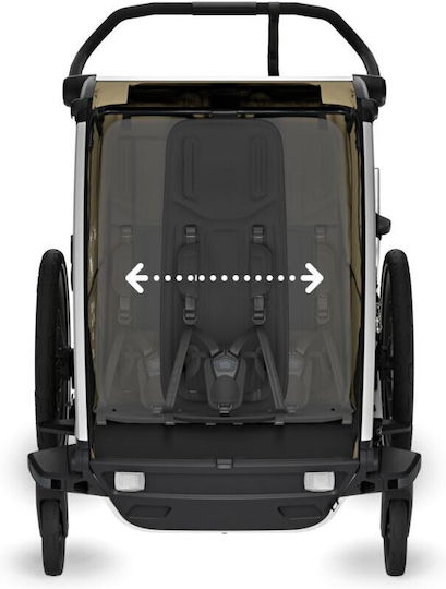Thule Chariot Cross 2 Cărucior pentru copii Kaki 16.1kg