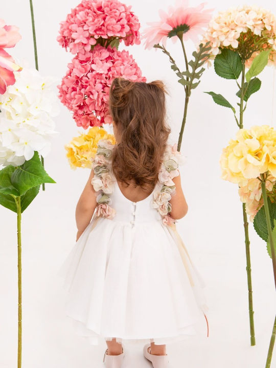 Bambolino Ilektra Ecru Baptism Dress from Tulle