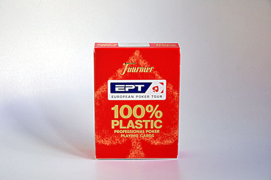 Fournier EPT Poker Jumbo Cards Τράπουλα Πλαστική για Poker Κόκκινη
