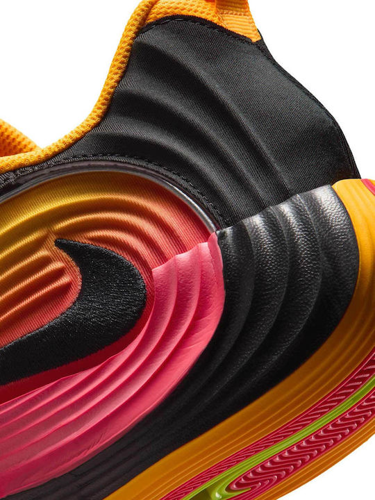 Giannis Immortality 5 Niedrige Basketballschuhe Laser Crimson / Laser Orange / Schwarz / Metallic Silver