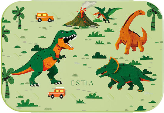 Estia Save The Aegean Plastic Kids' Food Container Dinosaurs 0.9lt Dino Explorer